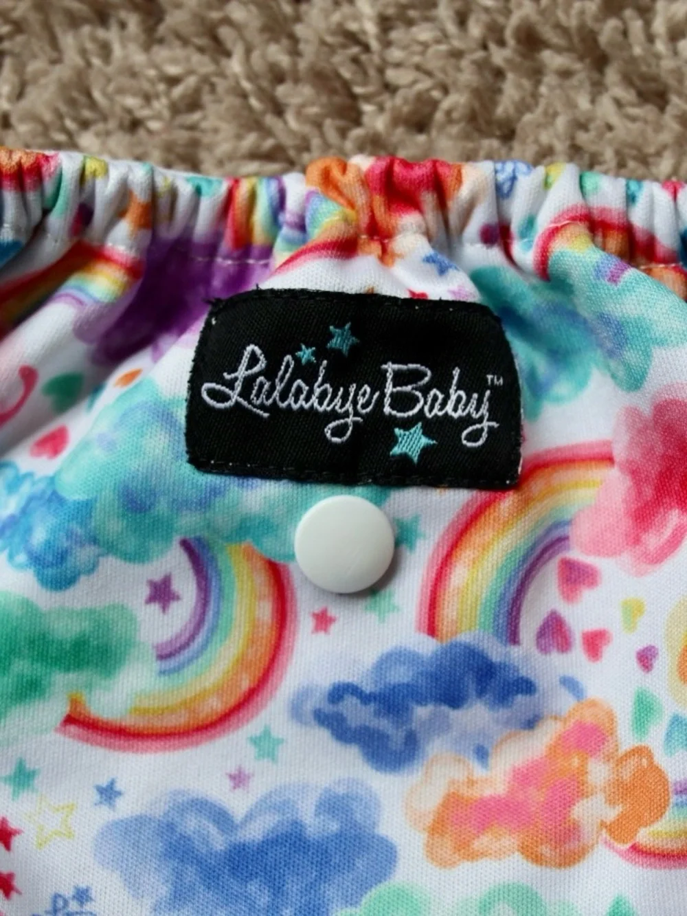 Lalabye Baby Rainbow Cloud One Size Cloth Diaper